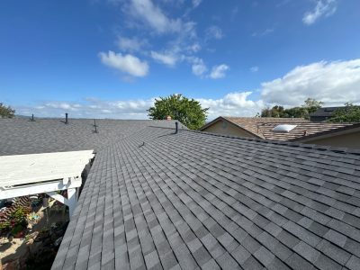 black residential roof